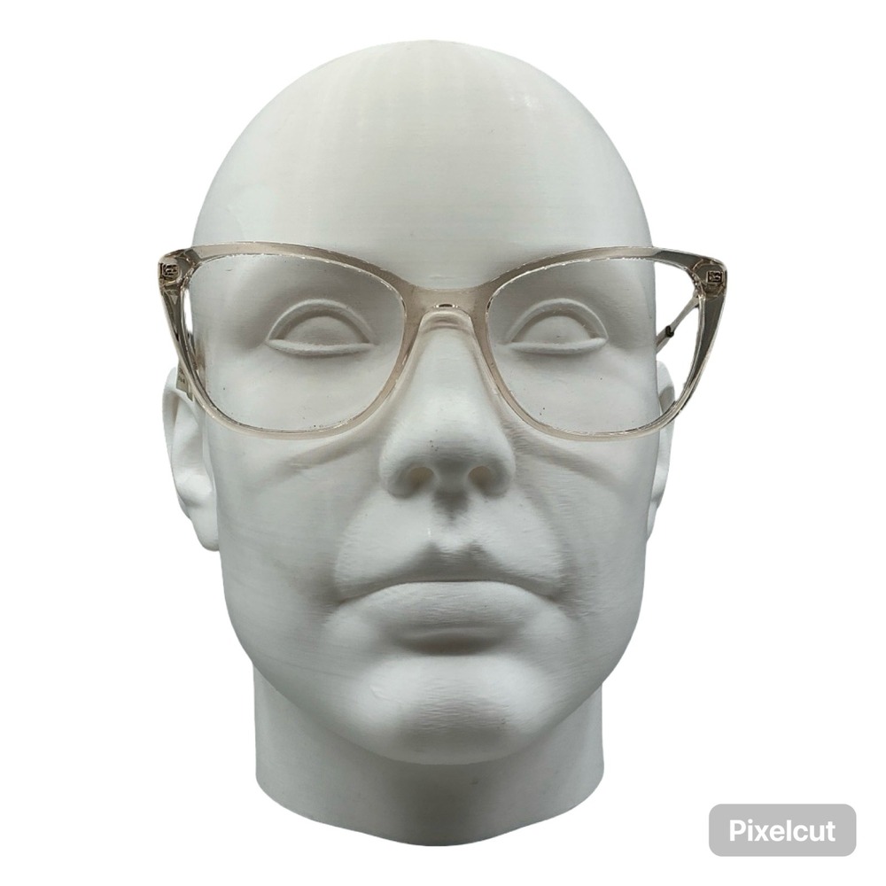 Max Studio MV007 Whitney Clear Brown Cat Eye Eyeglasses Frames Women NEW